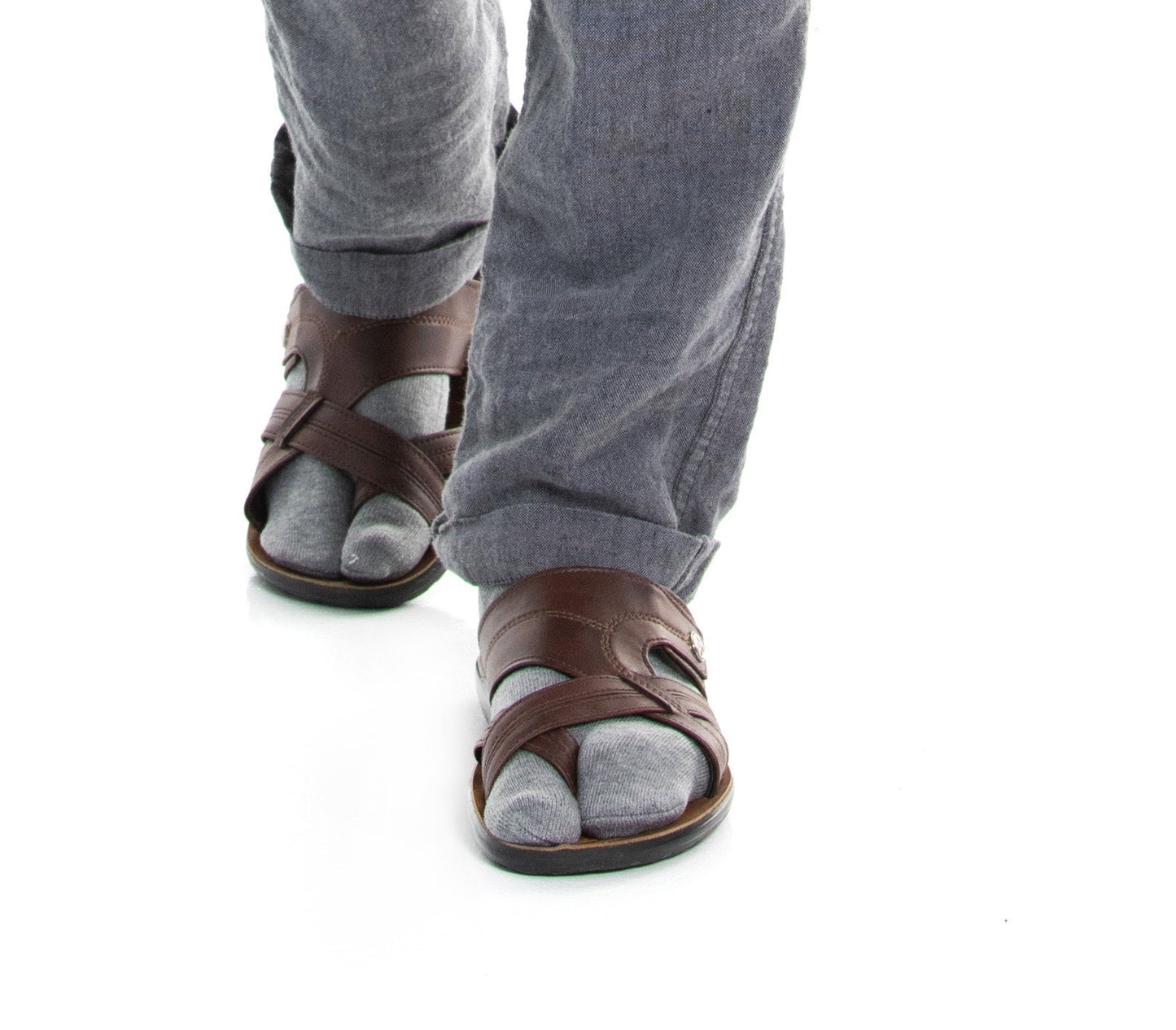 V-Toe Flip-Flop Socks Brand 3 Pairs Thicker Mini Crew - Black, White, Grey Solids by V-Toe Socks, Inc