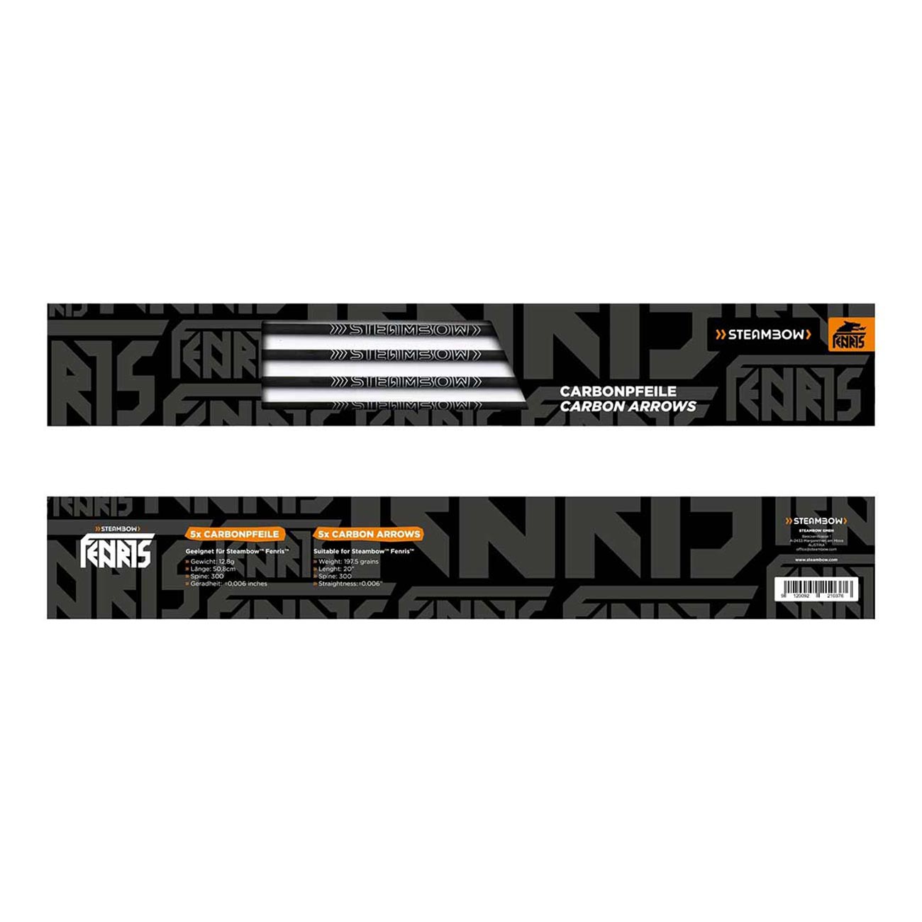 9120092210376 Steambow Fenris Carbon Arrows Set Of 5 Pcs