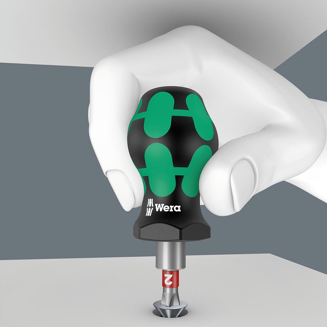 Wera Stubby Magnetic 1/4" Bitholding Screwdriver Handle
