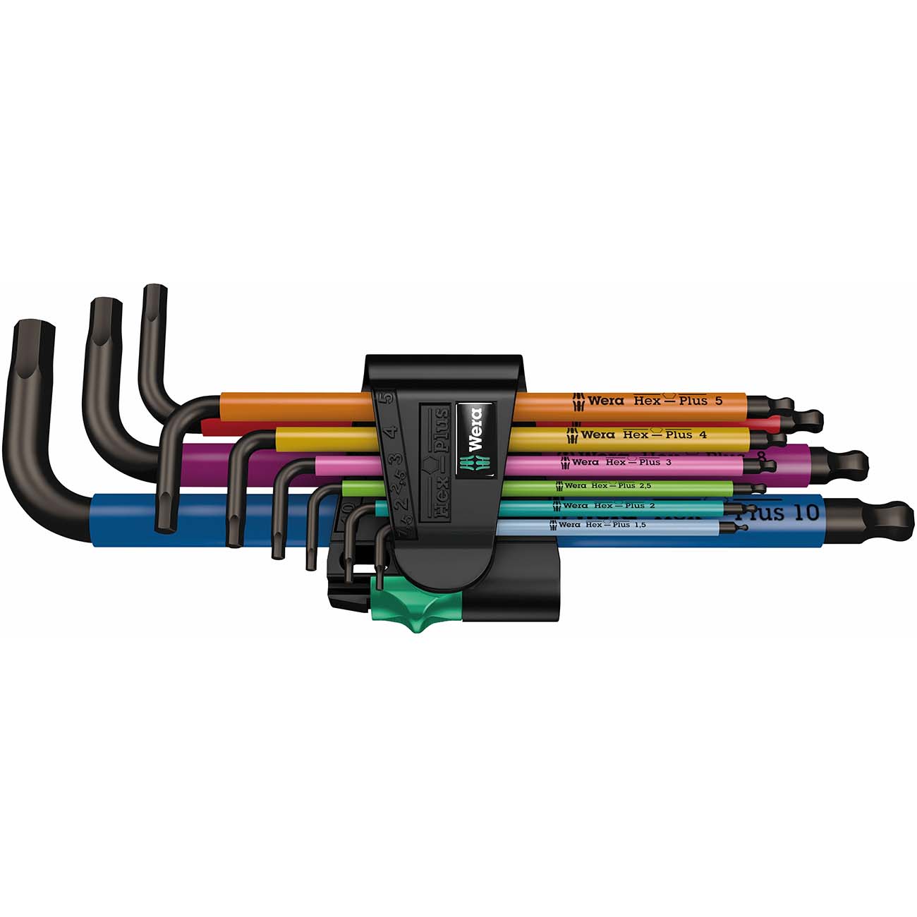Wera Metric Hex-plus Allen Wrench Set (9-piece Set)