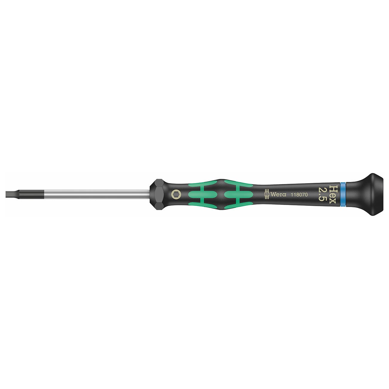 Wera Micro Electronics Precision Metric Hex-plus Screwdriver - 2.5mm X 60mm