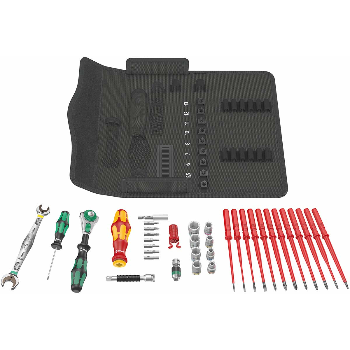 Wera Vde Insulated Kraftform Kompakt W 2 Metric Maintenance Set (35-piece Set)