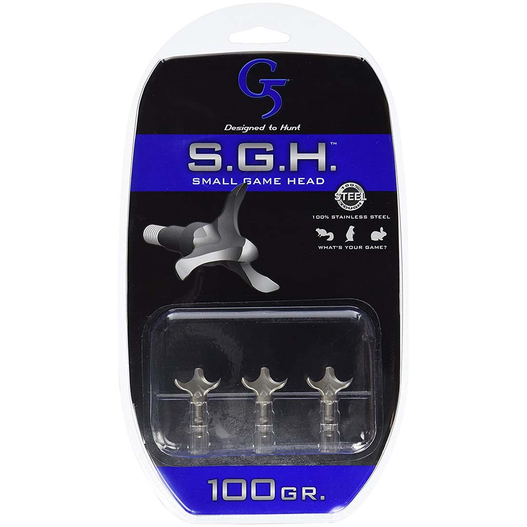 G5 Outdoors "sgh" Small Game Head Broadheads 3 Pack - 100 Grain