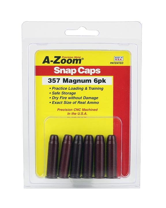 A-zoom 357 Mag Snap Cap 6pk