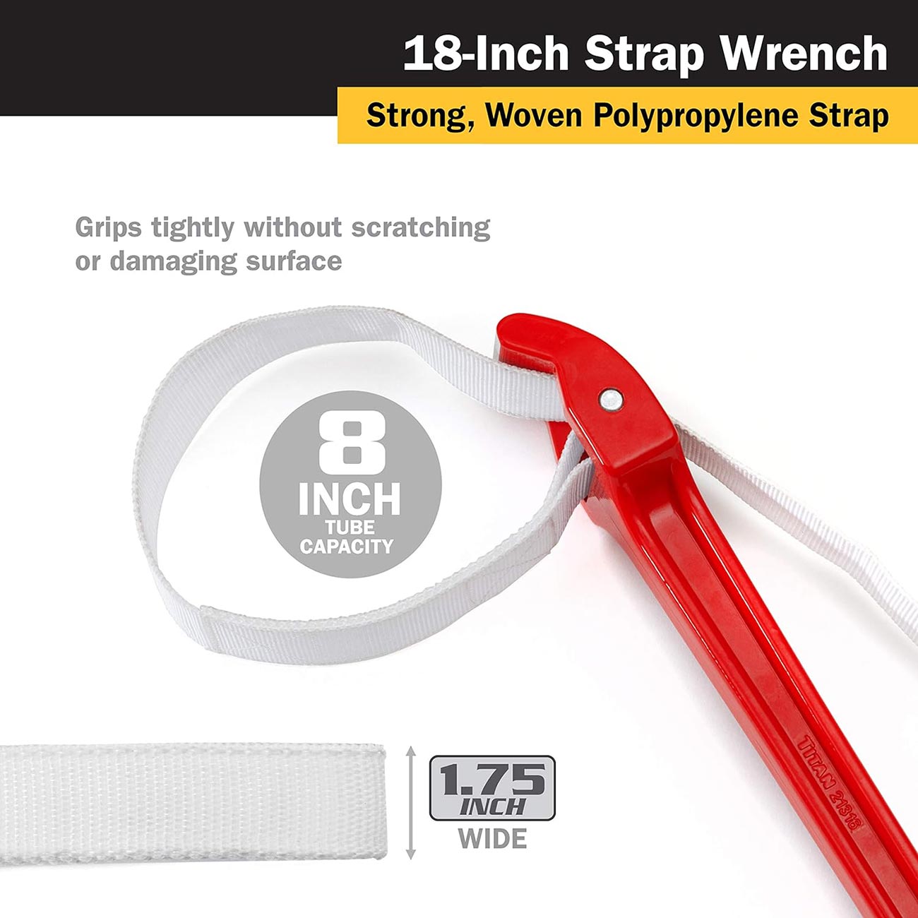 Titan Strap Wrench With 18" Handle