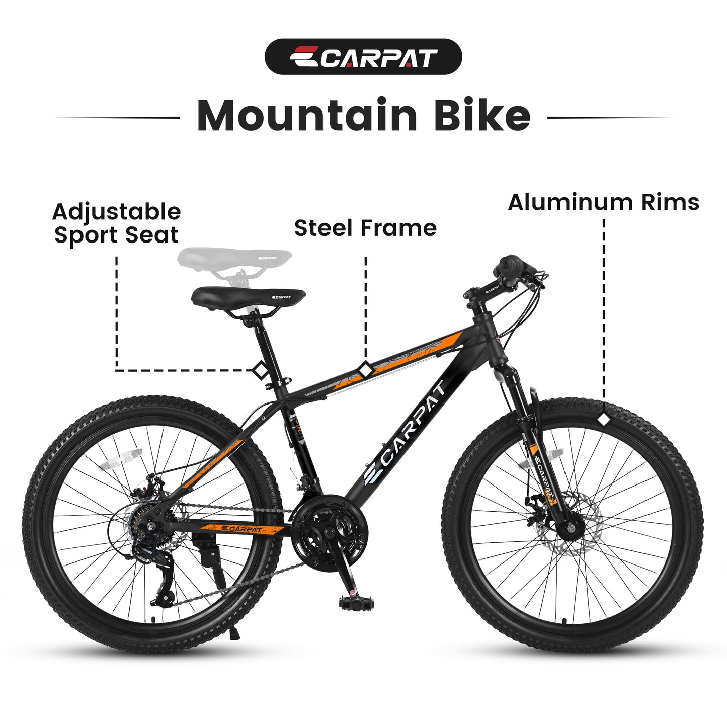 Bicycle S26102-BLACK-ORANGE