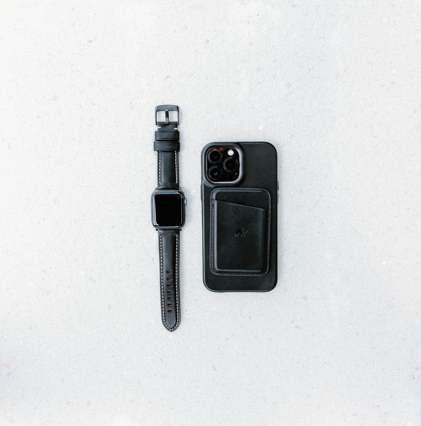Leather Apple Watch Strap - Black Edition by Bullstrap