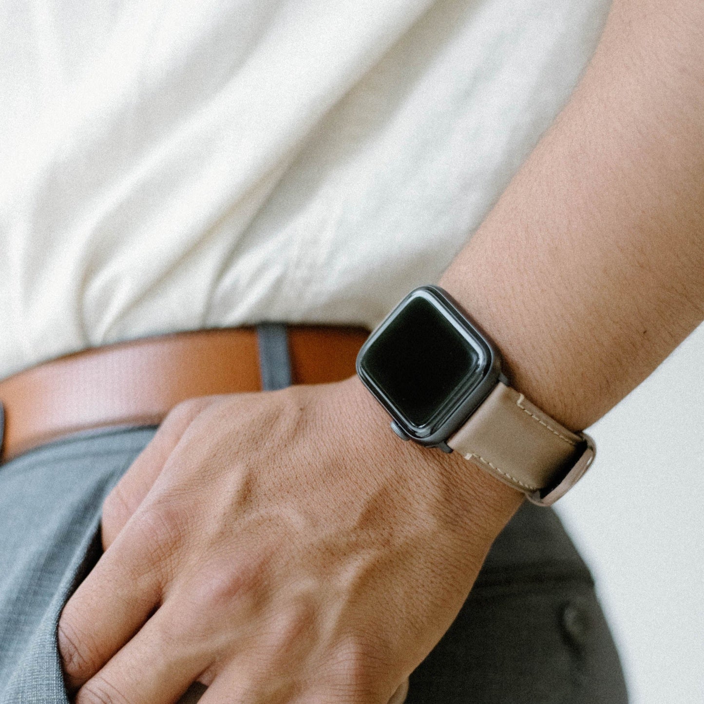 Leather Apple Watch Strap - Dune by Bullstrap