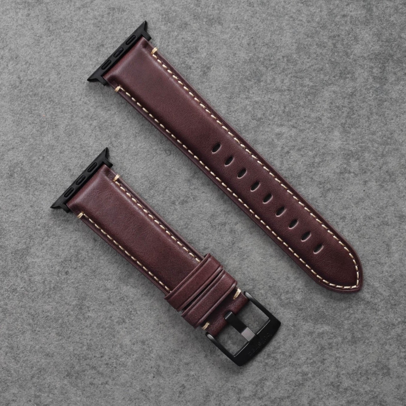 Leather Apple Watch Strap - Bourbon by Bullstrap