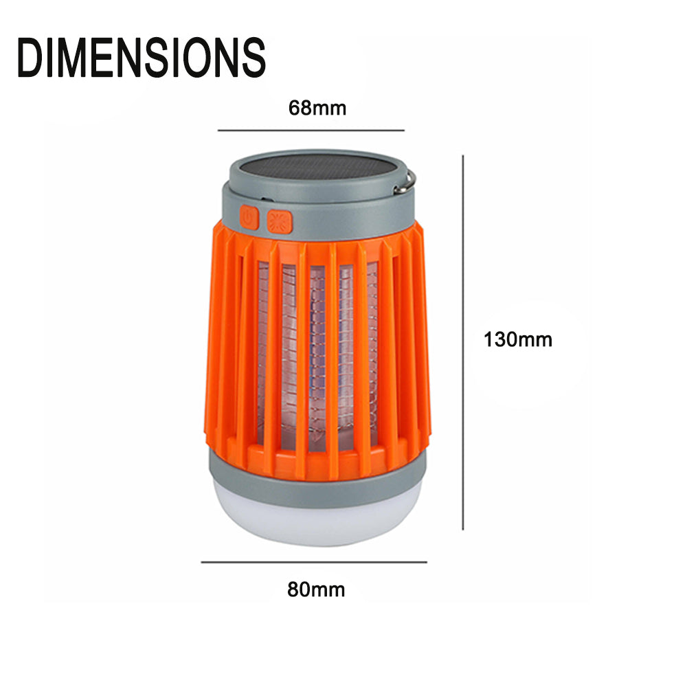 Solar Powered LED Outdoor Light and Mosquito Killer USB Charging
