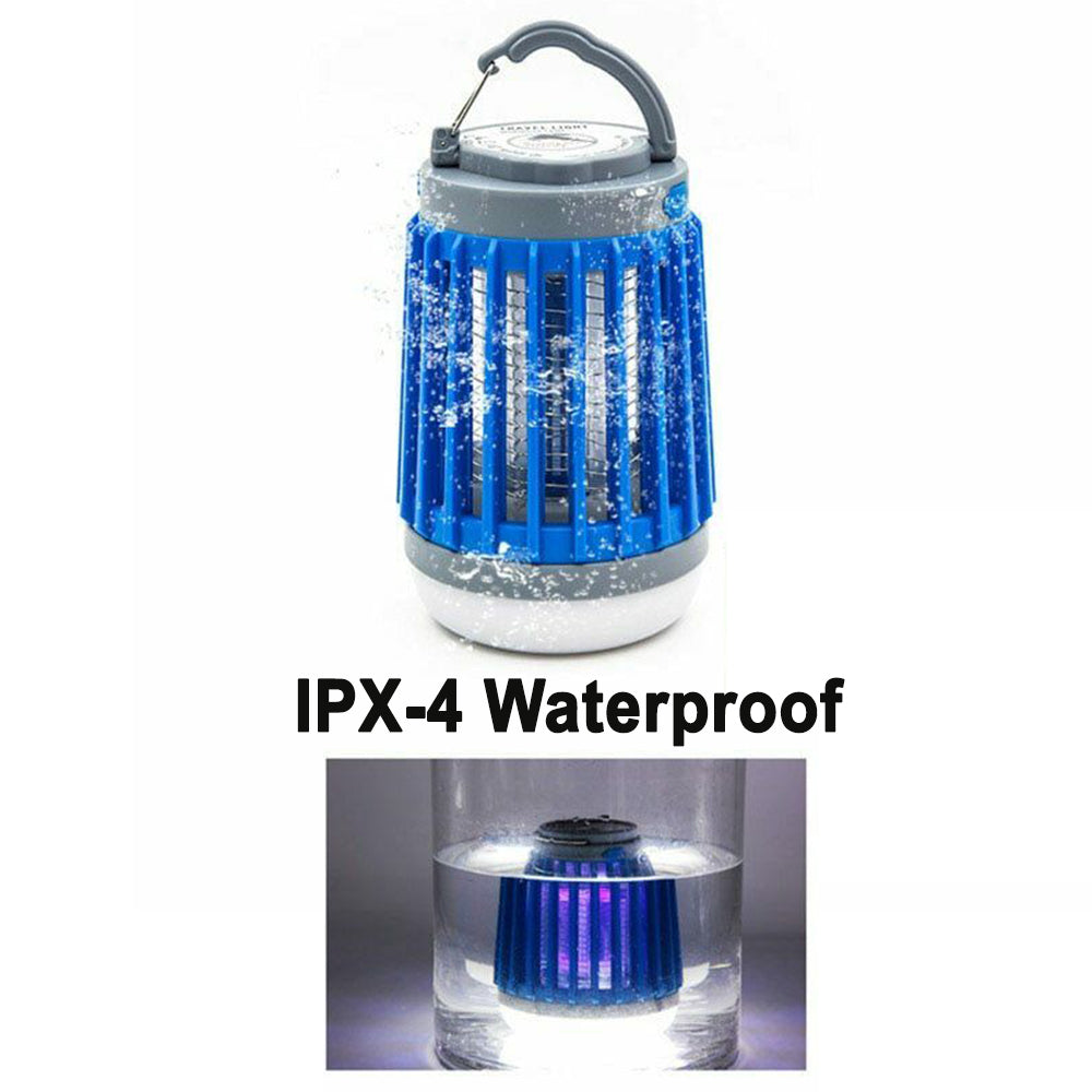 Solar Powered LED Outdoor Light and Mosquito Killer USB Charging