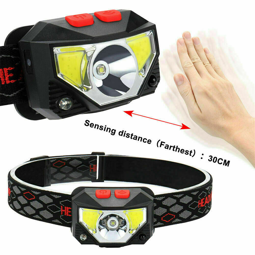 Bright Waterproof USB Rechargeable LED Head Lamp