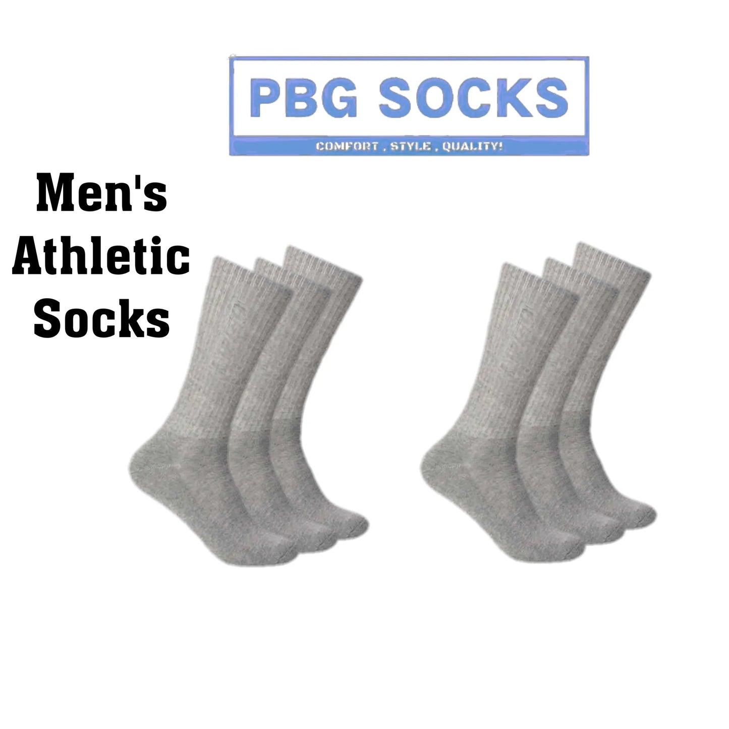 Men's Active Athlete Crew Socks 9-11 ,10-13 - Color: Crew | Pack Of: 1
