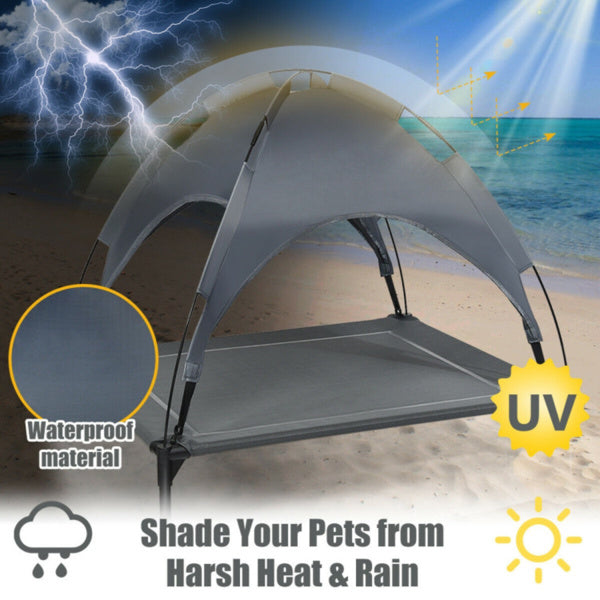 35.5inch X 32 Inch Dog Bed With UV Resistant Canopy, Shipped Via Amazon Shipping, Prohibited For Sale By WALMART