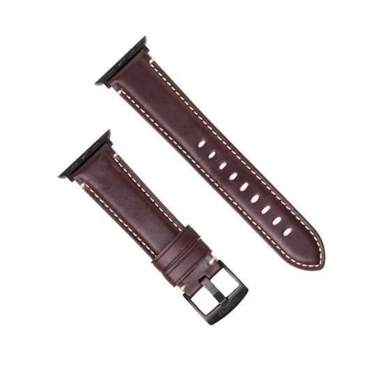 Leather Apple Watch Strap - Bourbon by Bullstrap