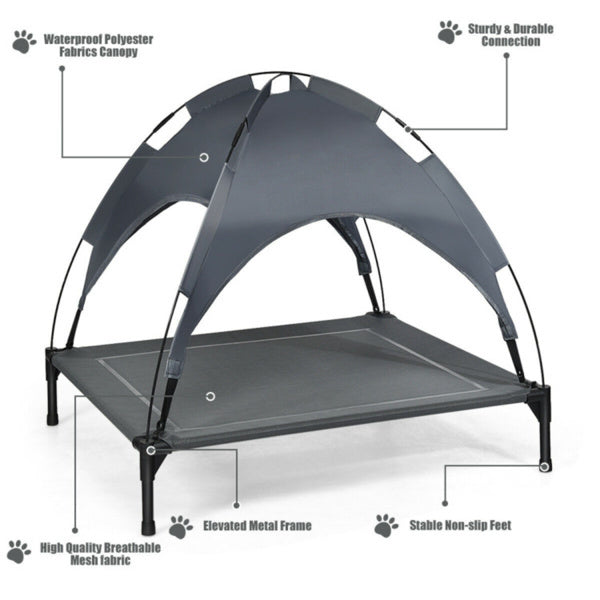35.5inch X 32 Inch Dog Bed With UV Resistant Canopy, Shipped Via Amazon Shipping, Prohibited For Sale By WALMART