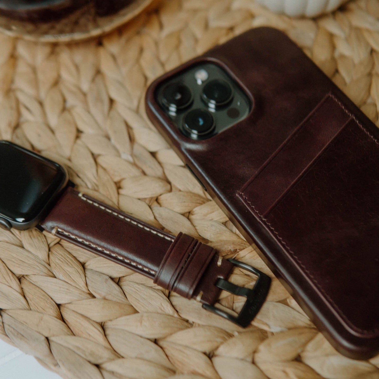 Leather Apple Watch Strap - Bourbon by Bullstrap