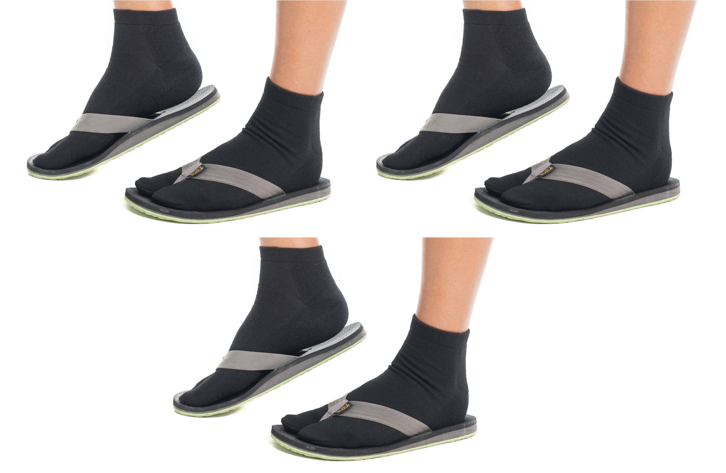 V-Toe Flip-Flop Socks Ankle Tabi 3 Pairs Thicker Comfy Warm Styles Athletic or Casulal by V-Toe Socks, Inc