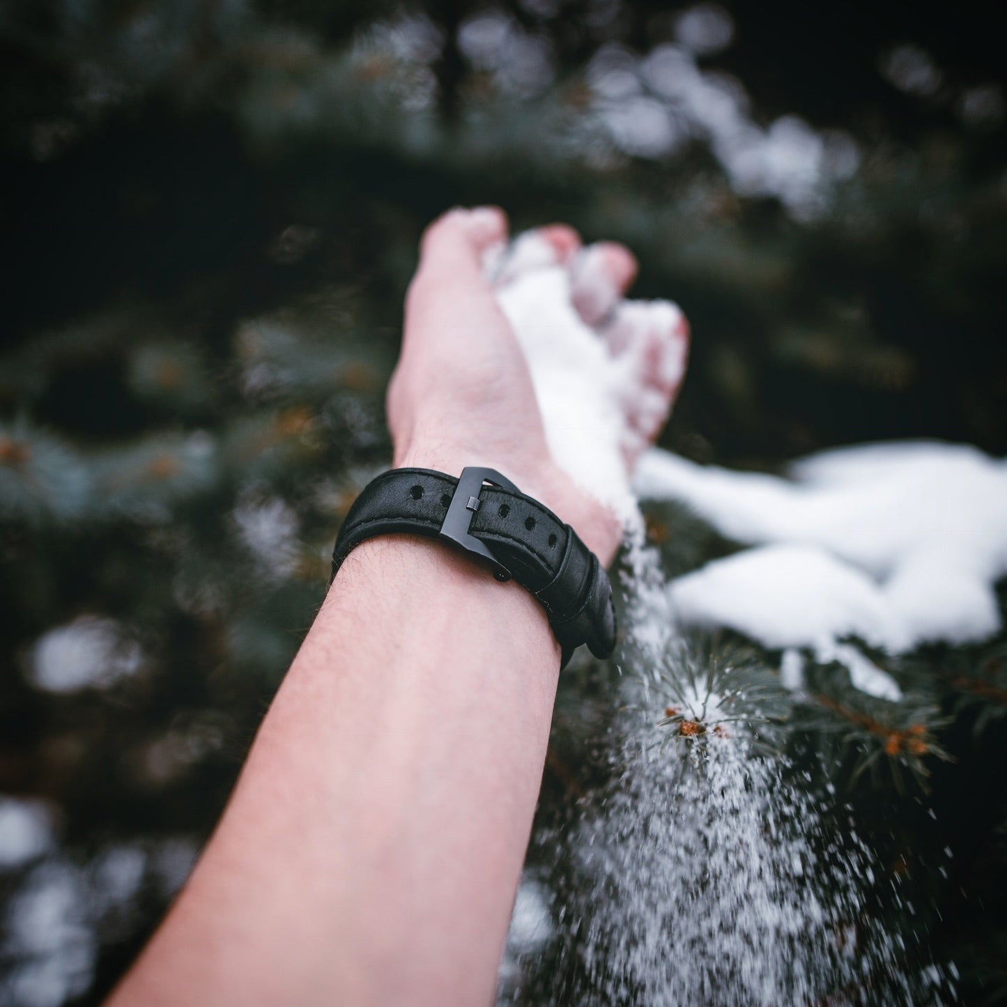 Leather Apple Watch Strap - Matte Black by Bullstrap