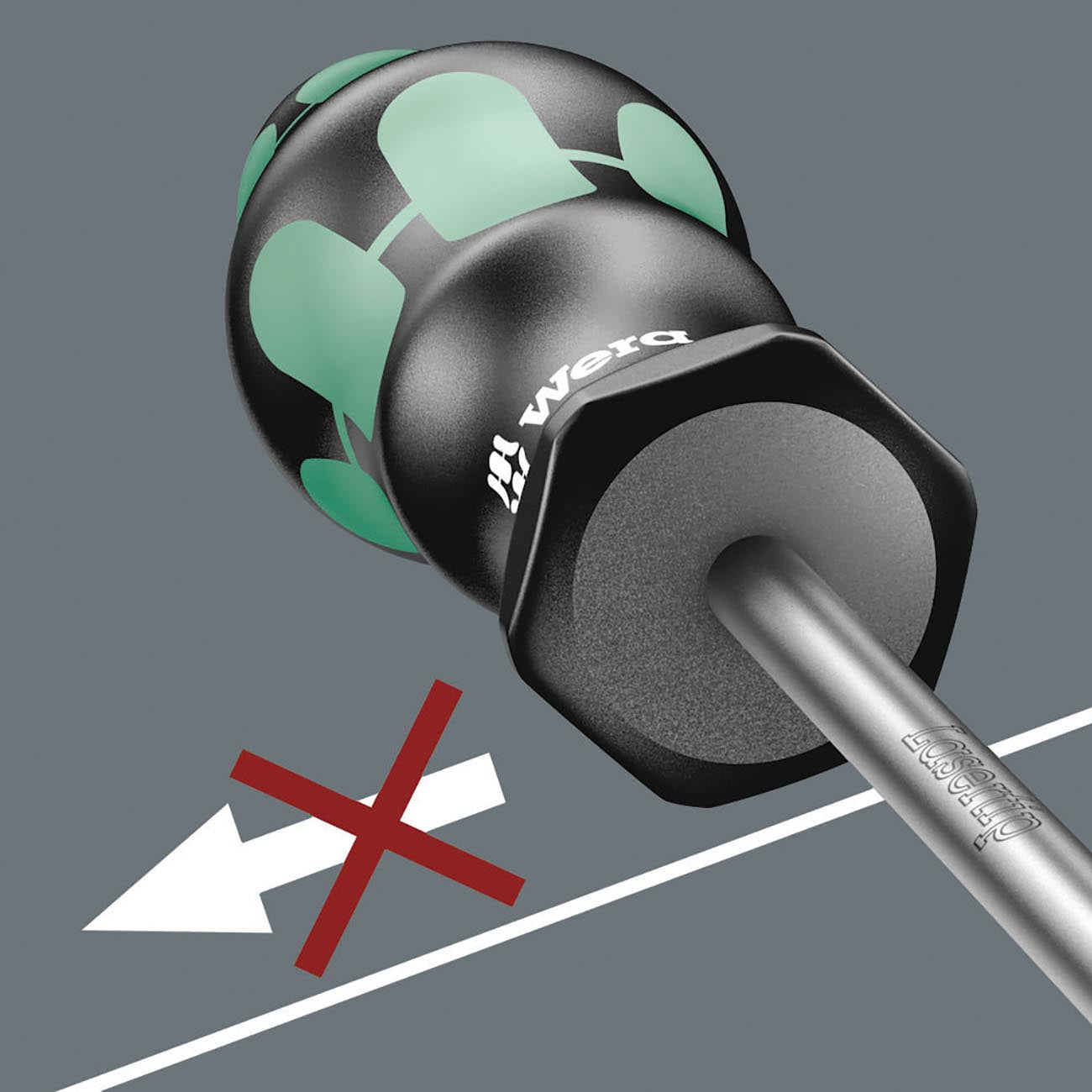 Wera Long Screwdriver: Phillips Ph #1 X 300mm (12") (without Lasertip)