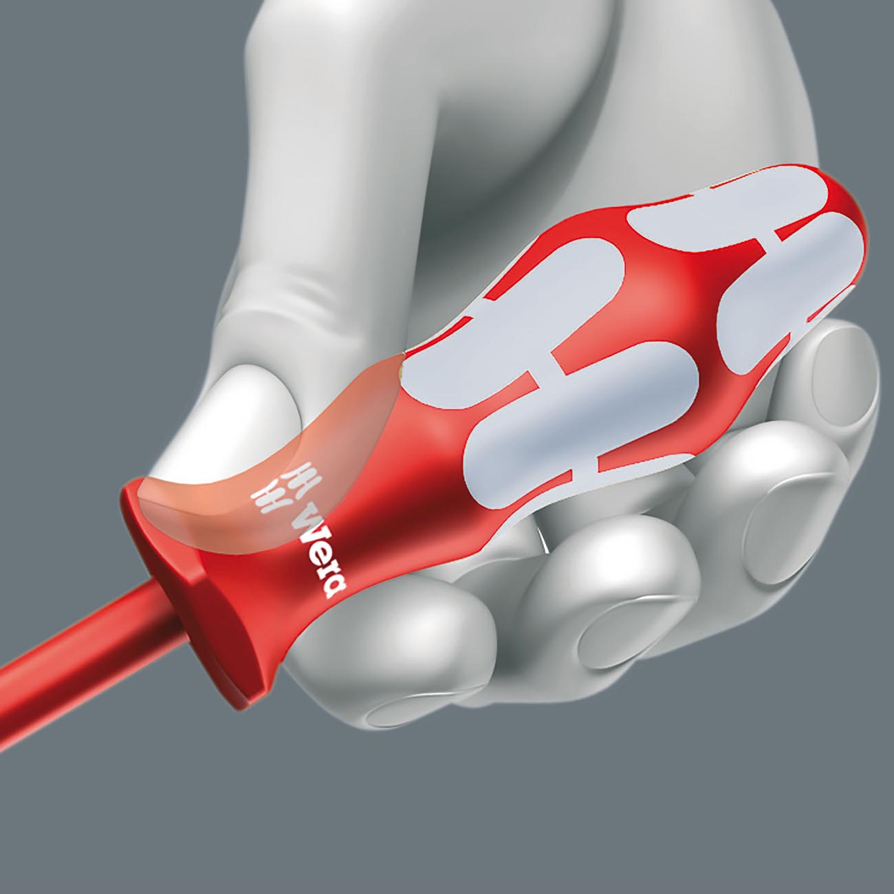 Wera Vde Insulated Stainless Steel Screwdriver:  3mm X 80mm Slotted Screws (without Lasertip)