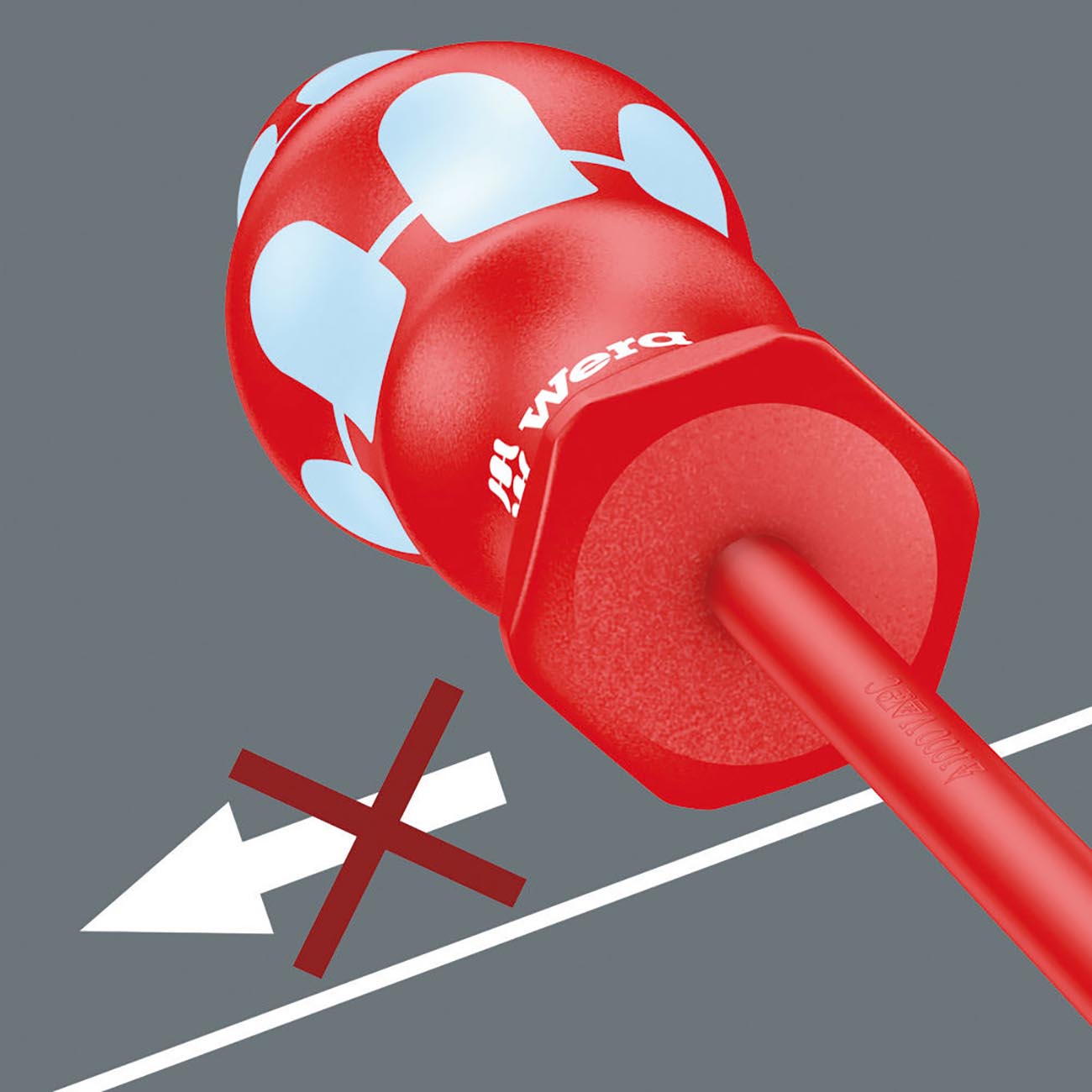 Wera Vde Insulated Stainless Steel Screwdriver:  3mm X 80mm Slotted Screws (without Lasertip)