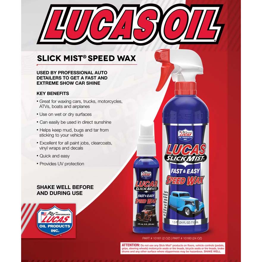 Lucas Oil Slick Mist Speed Wax - 24 Ounce