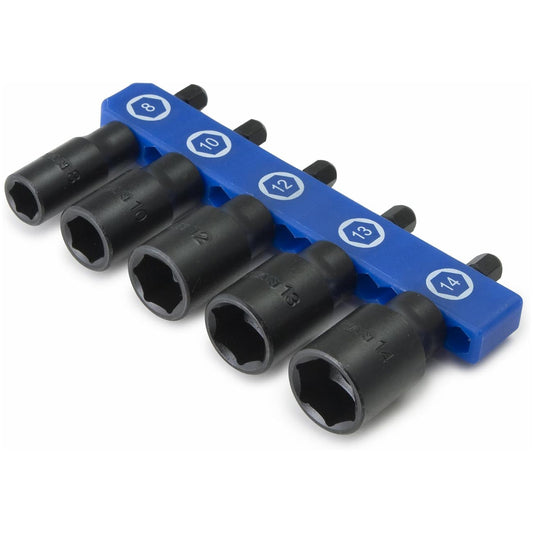 Titan Metric Impact Nut Driver Set (5 Piece Set)