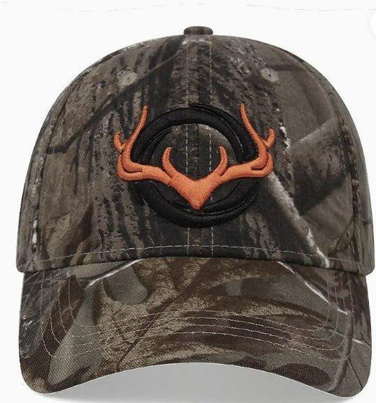 Cammoflage Hat with Orange Antlers - The Hammer Sports