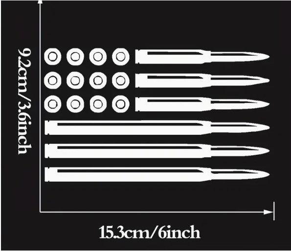 Pro Gun USA Flag Decal - The Hammer Sports